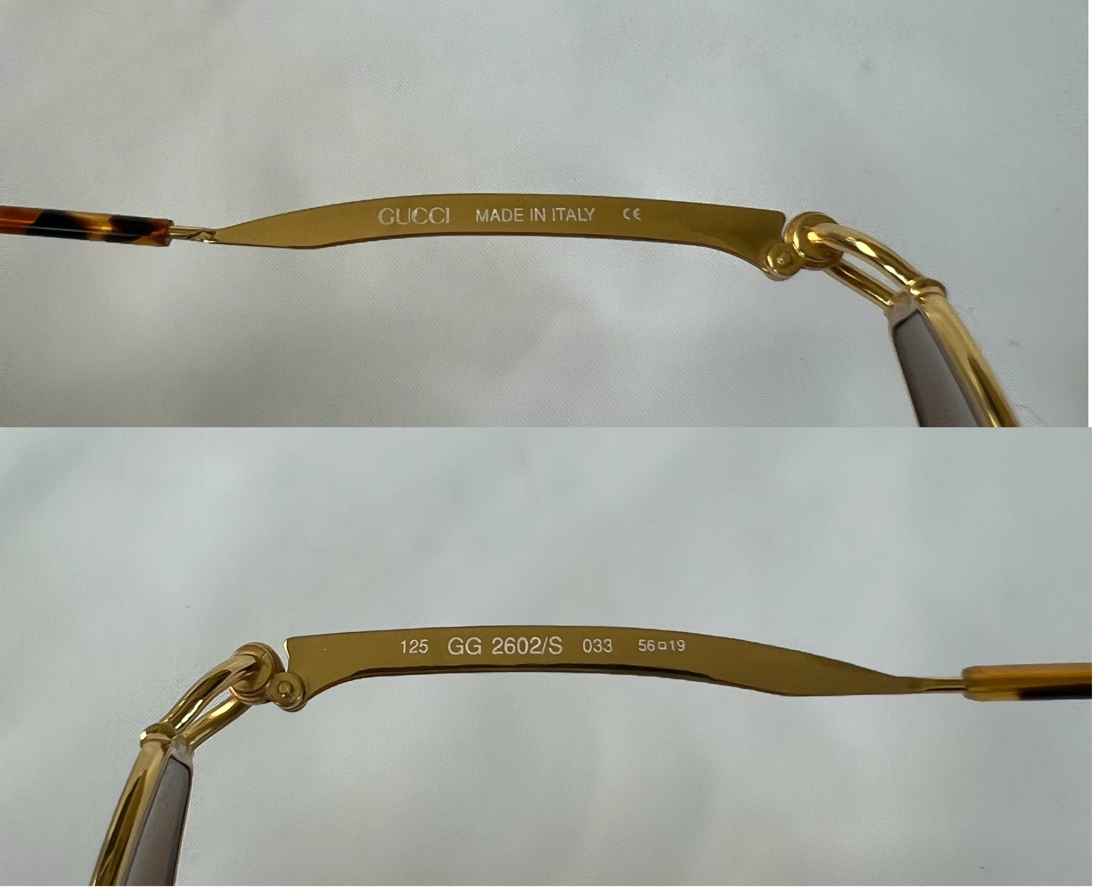 Gucci Gold Horsebit Sunglasses — The Posh Collective